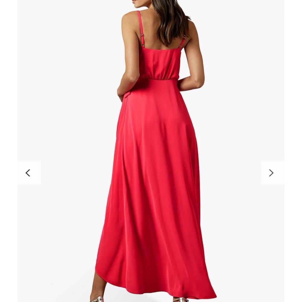 Ted Baker: pink color dress. Style: LEAANAH Sleeveless wrap dress. Size 1 (US 4) - Picture 3 of 8